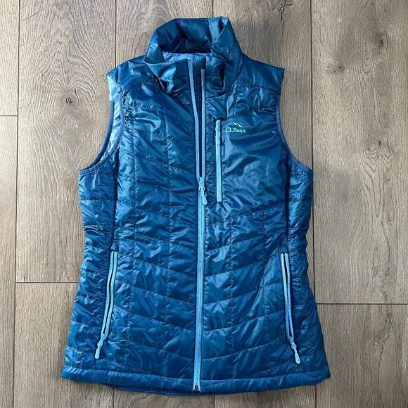 LL Bean PrimaLoft Packaway Vest Womens XS Regular Blue - Picture 1 of 5